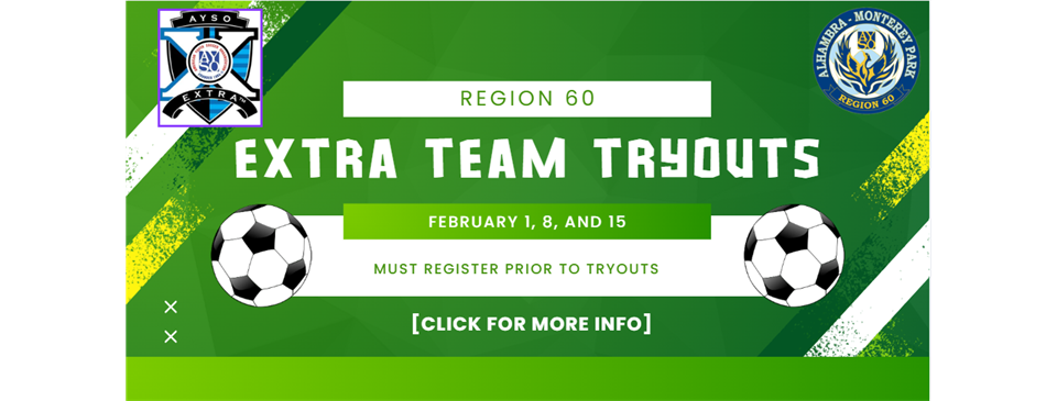 Region 60 EXTRA Team Tryouts